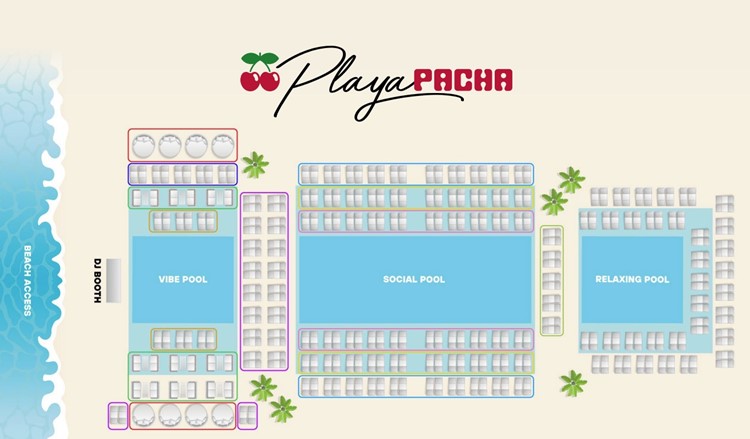 Soirée dans la boîte Playa Pacha VIP à Dubai. Trouvez des promoteurs pour la liste des invités sur Clubbable