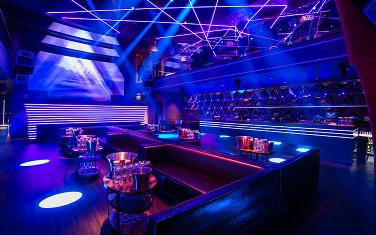 Prysm nightclub Chicago lounge area table booking 