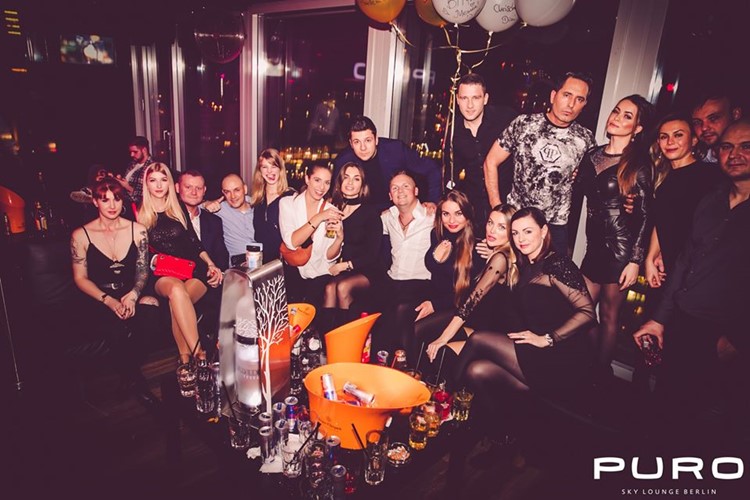 Puro Sky Lounge nightclub Berlin book vip table booking reservation party celebrate birthday hen bachelor package