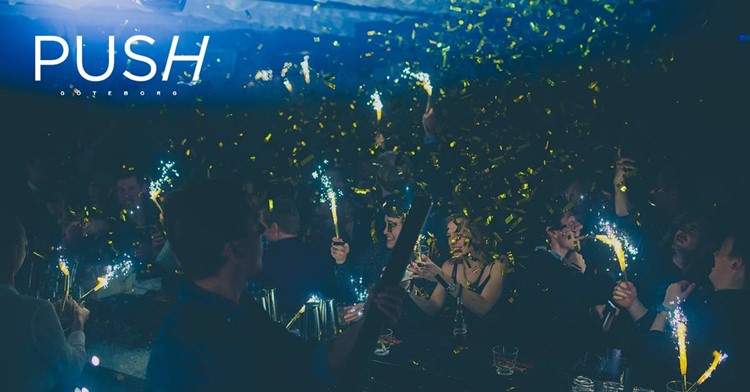 Push nightclub Gothenburg event party crowd alcohol