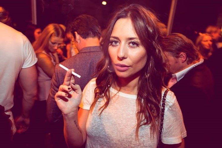 Push nightclub Gothenburg girl drinking partying