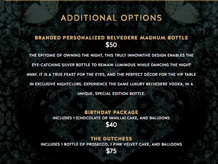 Rebel nightclub Toronto extra bottle bubbles champagne book vip table reserve exclusive area