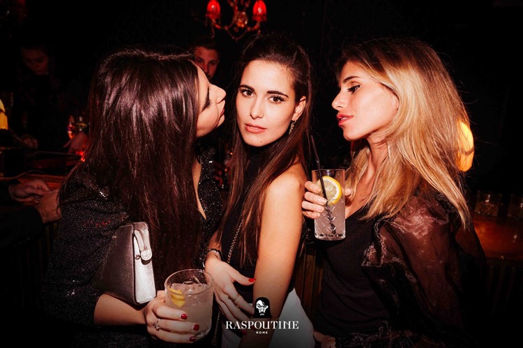 Raspoutine nightclub Rome blonde brunette girls dancing drinks fun party mini dress dresscode