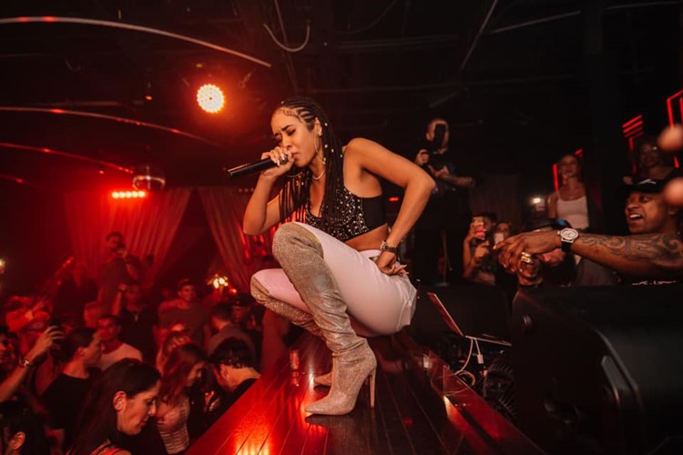Rockwell nightclub Miami singer rapper singing on stage event show must see club
