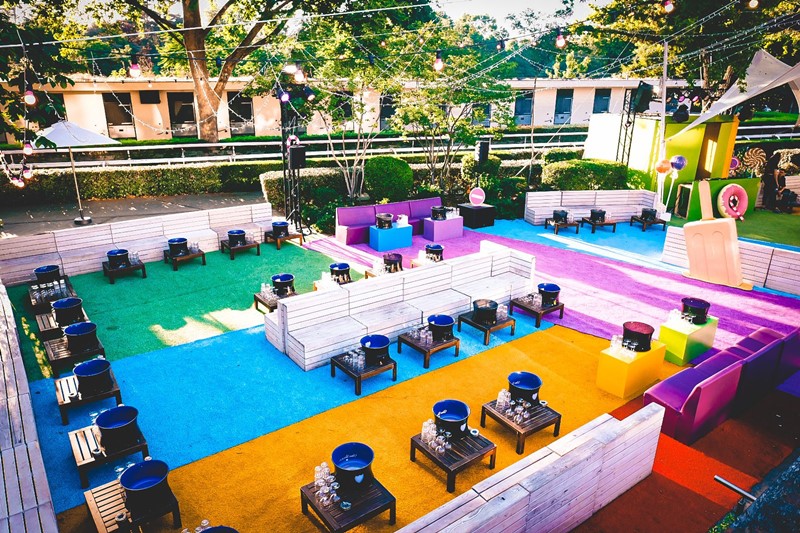 Rose Bonbon club Paris boat party outdoor terrace