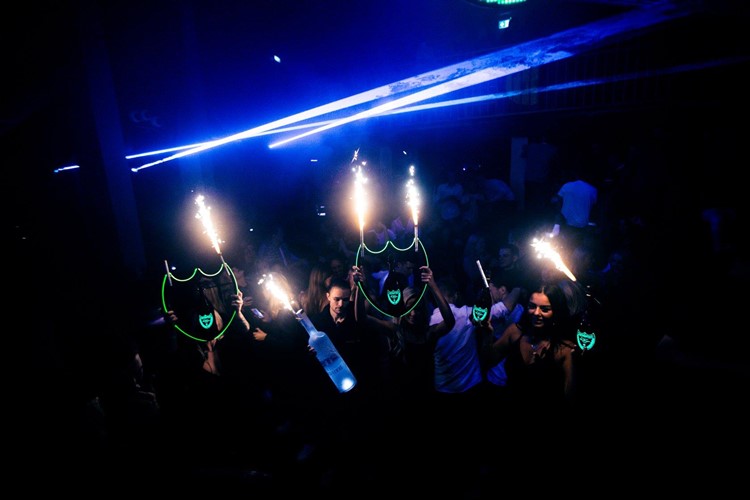 Rumors nightclub Copenhagen bottle parade table service club vip style