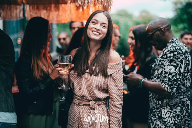 Sanctum Parisian club pretty girl having fun best events fun night out dresscode open club place parties all week