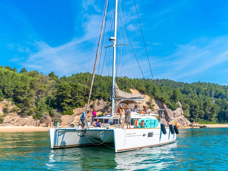 Beautiful sailing catamaran