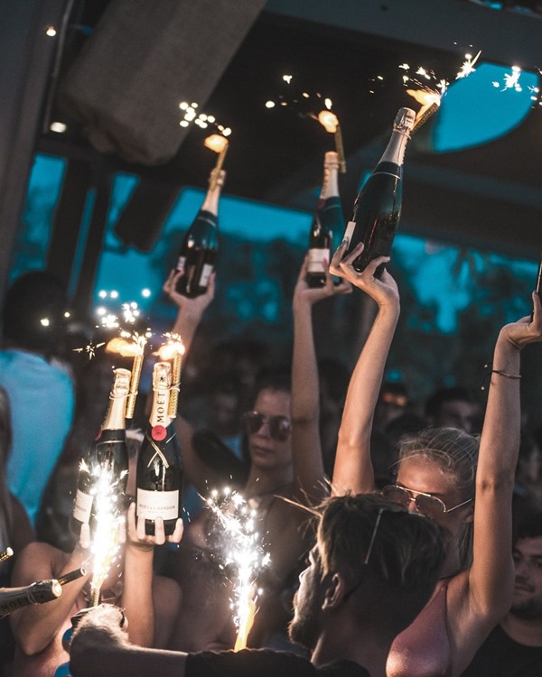 SantAnna Mykonos party celebrate outdoor club beach poolclub