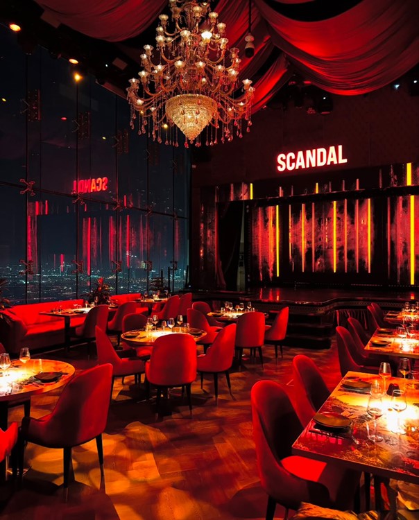 Soirée dans la boîte Scandal VIP à Dubai. Trouvez des promoteurs pour la liste des invités sur Clubbable