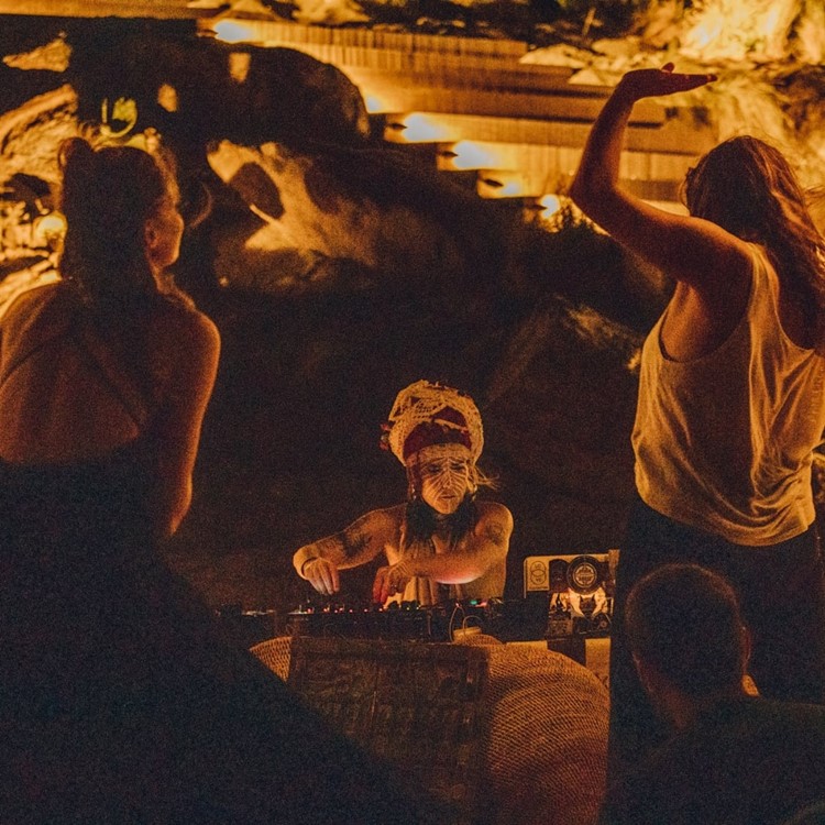 Scorpios beach club Mykonos fun party go out today holiday place