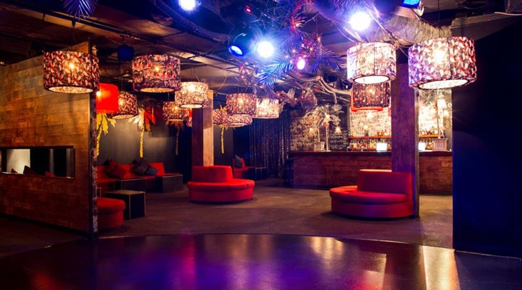 Seven nightclub Marbella view of the lounge