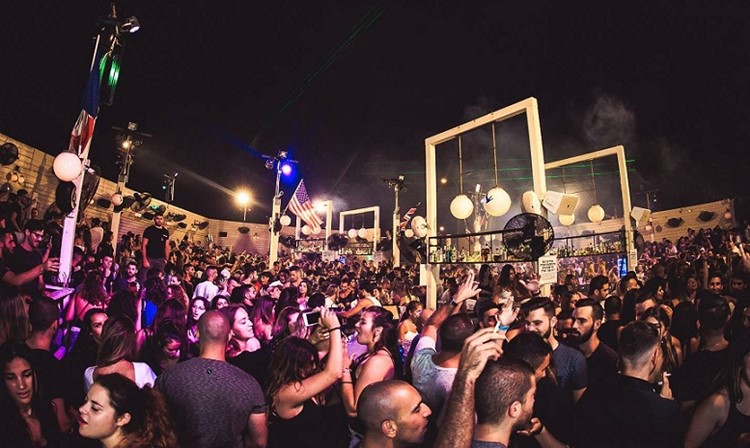 Shalvata nightclub Tel Aviv party at night crowd