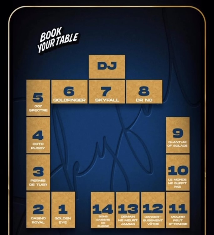 Soirée dans la boîte Skyfall VIP à Cannes. Trouvez des promoteurs pour la liste des invités sur Clubbable