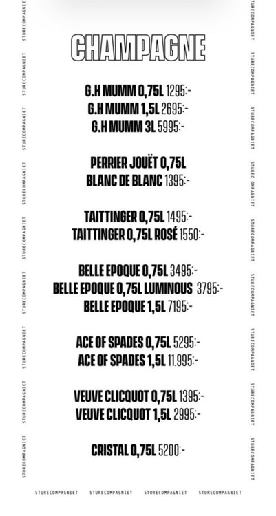 Soirée dans la boîte Sturecompagniet VIP à Stockholm. Trouvez des promoteurs pour la liste des invités sur Clubbable