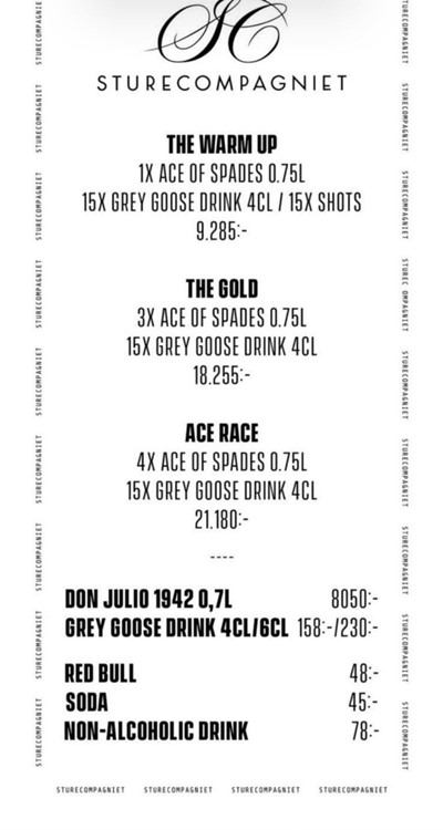 Soirée dans la boîte Sturecompagniet VIP à Stockholm. Trouvez des promoteurs pour la liste des invités sur Clubbable