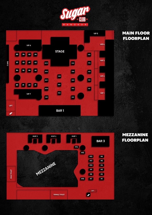 Soirée dans la boîte Sugar Club VIP à Bangkok. Trouvez des promoteurs pour la liste des invités sur Clubbable