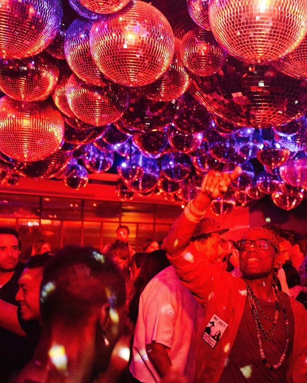 Sunset at Edition club LA Los Angeles clubbing party fun nightout event