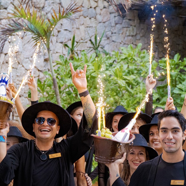 Taboo beach club in Tulum celebrate birthday hen bachelorette bachelor parties