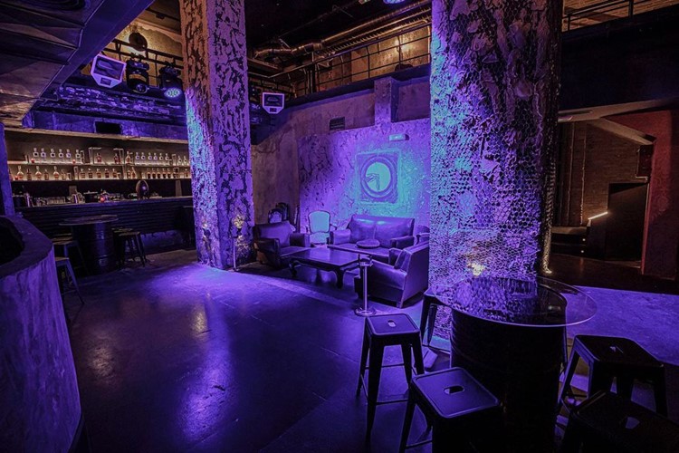 Agua Bendita Club in Madrid nightclub old vintage interior design concept venue
