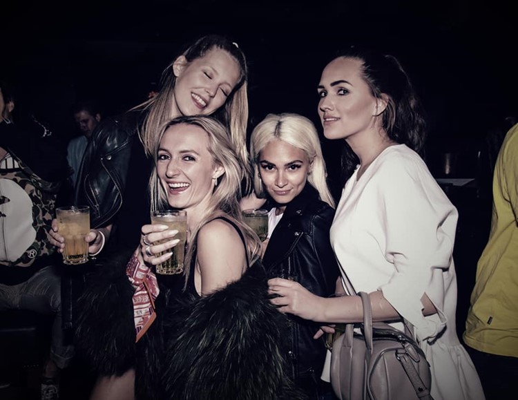 The Club nightclub Oslo sexy blonde girls having fun dancing alcohol bar