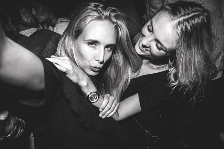 The Jane Club nightclub Copenhagen sexy blonde girls having fun party drinks