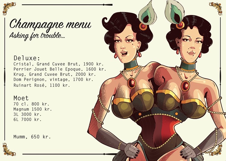 The Jane nightclub Copenhagen champagne menu reserve bottles sizes premium packages