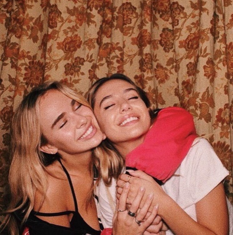 The Nice Guy clubstaurant LA blonde girls having fun party dinner book now alcohol bottles vip table area