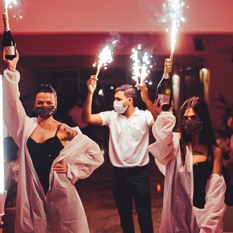 The Penthouse night club Dubai champagne parade bubbles celebrate birthday bachelor hen parties