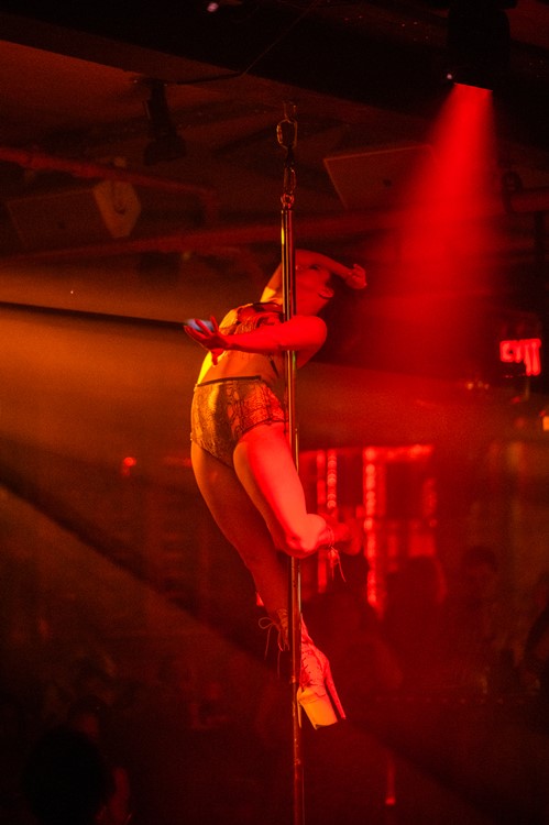 The Rose Room club NYC striptease pole dancer show exotic fun