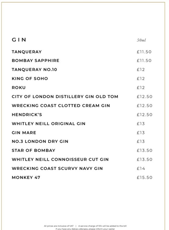 The Windmill Soho club London book vip table bottle service gin brands