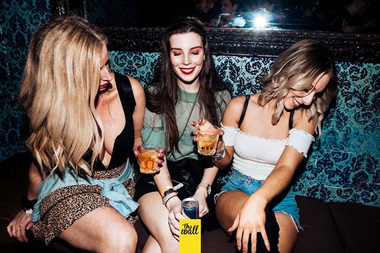 The World Bar club nightclub Sydney girls having fun drinking sexy