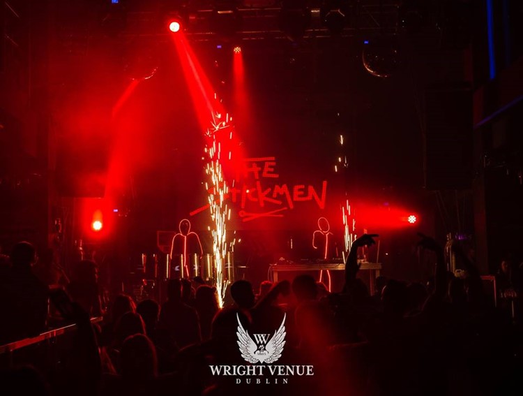 The Wright Venue nightclub Dublin big show fun party lights smoke