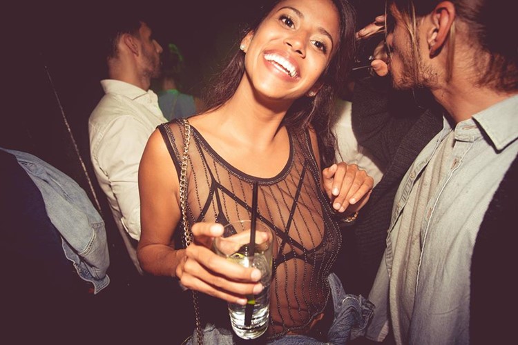 The Zoo Club nightclub Copenhagen sexy girl having fun drinking alcohol boy dance