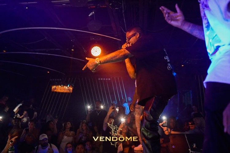 Vendome nightclub in Miami live performance celebrity rap hip hop show event concert