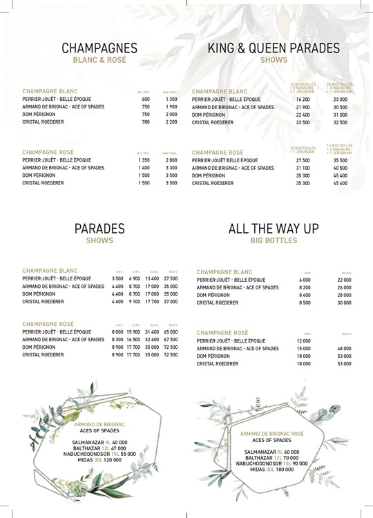 Verde Beach club St Tropez champagne parades shows bottle menu prices book your table reserve