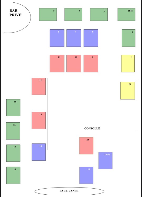 Volt nightclub Milano tables map VIP regular premium areas DJ dance floor Milan club