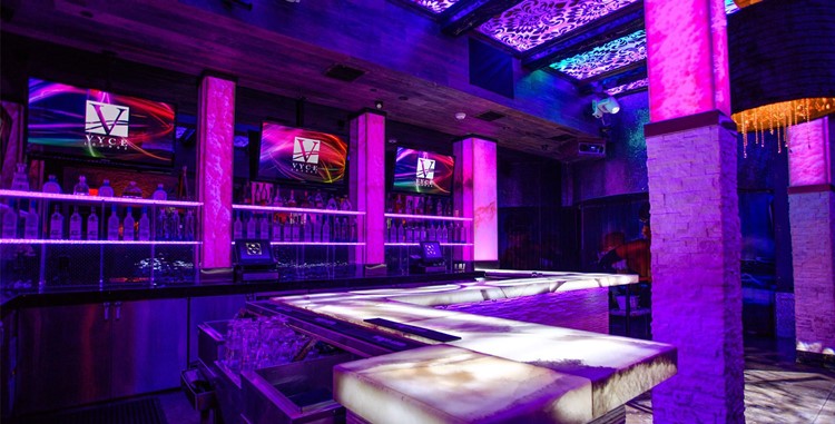 Vyce Lounge Club nightclub Orlando interior lights lounge area
