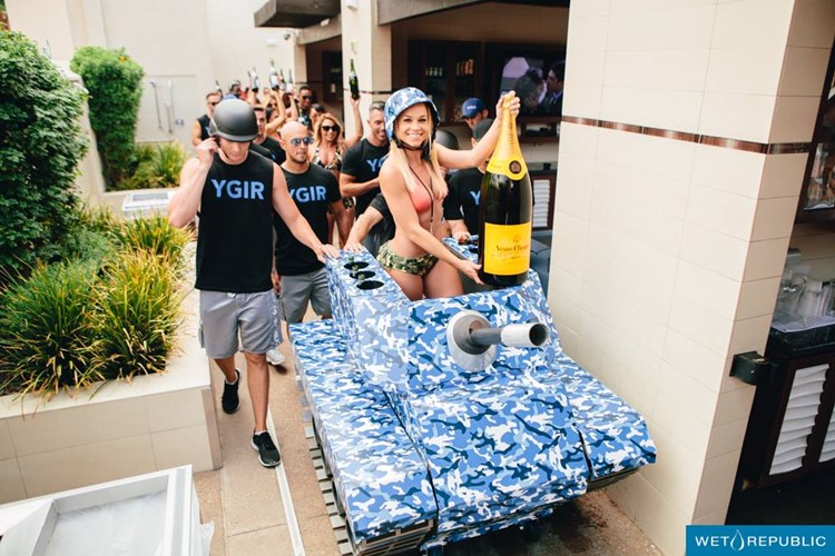 Party at Wet Republic VIP nightclub in Las Vegas. Find promoters for guest list in Clubbable