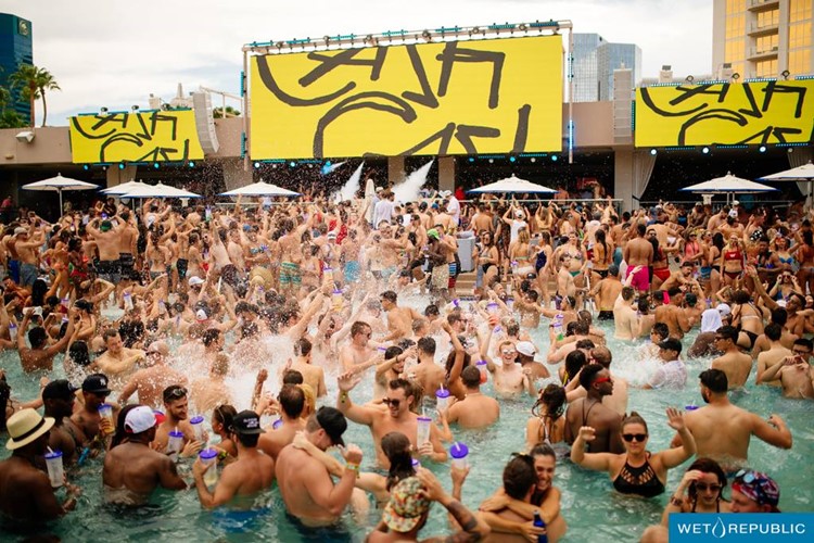 Party at Wet Republic VIP nightclub in Las Vegas. Find promoters for guest list in Clubbable