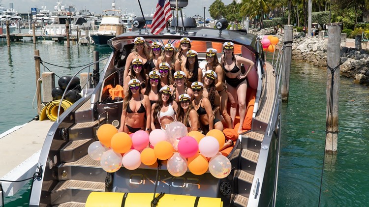 Party at Yacht - AZIMUT ONKOR VIP nightclub in Miami. Find promoters for guest list in Clubbable