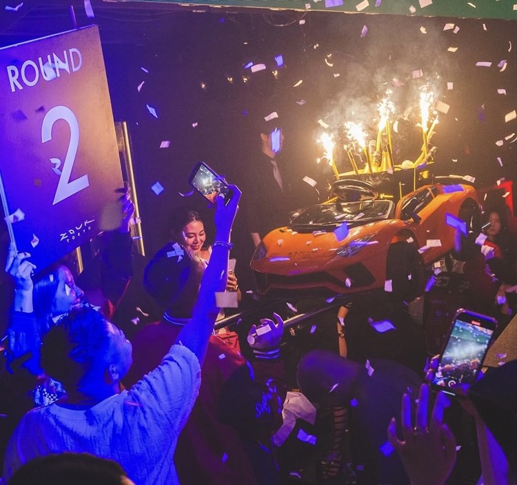 Soirée dans la boîte Zouk VIP à Tokyo. Trouvez des promoteurs pour la liste des invités sur Clubbable